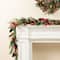 Glitzhome® 6FT Christmas Bell, Pinecone & Berry Bow Garland
